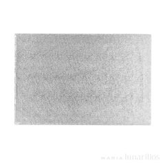 Cake drum rectangular plateado 40 x 30 cm, grosor 12 mm