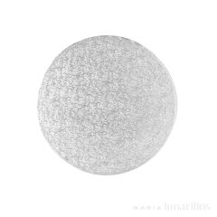 Cake drum redondo plateado 15,3 cm, grosor 12 mm