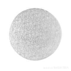Cake drum redondo plateado 20,1 cm, grosor 12 mm