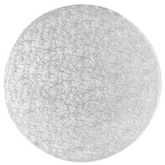 Cake drum redondo plateado 40,5 cm, grosor 4 mm