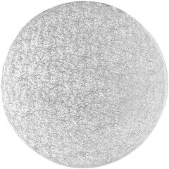 Cake drum redondo plateado 50 cm, grosor 12 mm