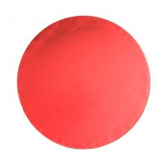 Cake drum redondo rojo 25 cm, grosor 12 mm