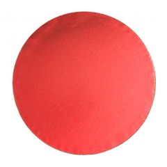 Cake drum redondo rojo 30,3 cm, grosor 12 mm