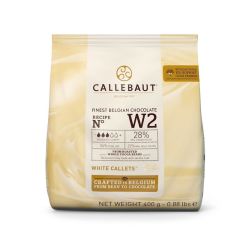 Callets Chocolate blanco 28% 400 gr - Sin gluten - Callebaut