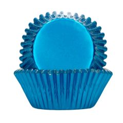 Cápsulas azules metalizadas (48) - Funcakes