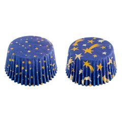 Cápsulas azules oscuras estrellas de Navidad (36) - Decora