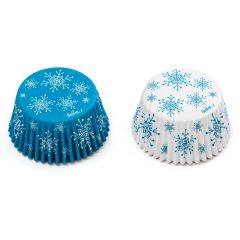 Cápsulas blancas y azules copos de nieve frozen (36) - Decora