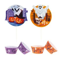 Cápsulas cupcakes y toppers Halloween (24) - Dekora