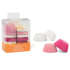 Cápsulas mini blancas, rosas y fucsias (200) - Decora