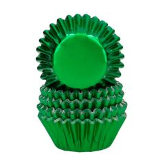 Cápsulas mini verdes metalizadas (160) - Wilton