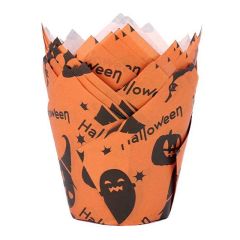 Cápsulas muffins calabazas y fantasmas Halloween (50) - Azucren
