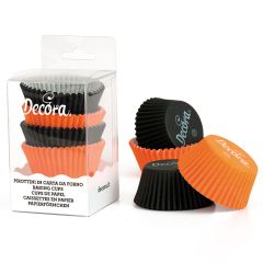Cápsulas naranja y negro Halloween (75) - Decora