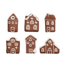 Casas nevadas de Navidad de azúcar (6) - Decora