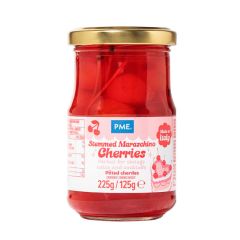 Cerezas Maraschino rojas con tallo 225 g - PME