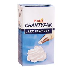 Chantypak: Nata vegetal 1 litro - Sin gluten - Puratos