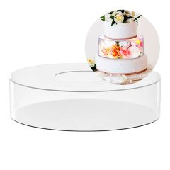 Cilindro transparente acrílico para decorar tartas 30 x 10 cm - Pastkolor