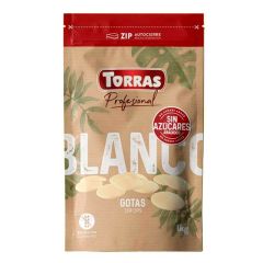 Cobertura de chocolate blanco en gotas 1 kilo - Sin azúcar - Torras
