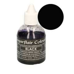 Colorante para aerógrafo negro 60 ml - Sin gluten - Sugarflair