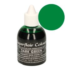 Colorante para aerógrafo verde oscuro 60 ml - Sin gluten - Sugarflair