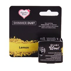 Colorante en polvo metalizado Shimmer Dust amarillo limón 3 g - Rainbow Dust