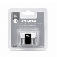 Colorante en polvo plata metalizado 3 g Azumetal - Sin gluten - Azucren