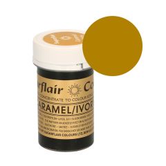 Colorante marrón caramelo 25 g - Sin gluten - Sugarflair