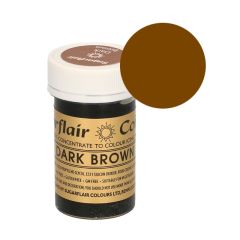 Colorante marrón oscuro 25 g - Sin gluten - Sugarflair