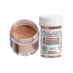 Colorante en polvo brillante oro rosa 4 g - Sugarflair