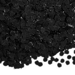 Confeti de papel negro 100 g - Folat