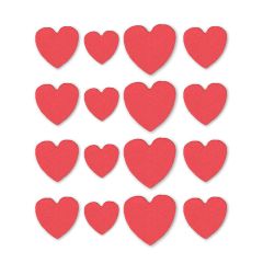 Corazones de azúcar rojos (16) - Sin gluten - Decora