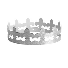 Corona para roscón de Reyes plata