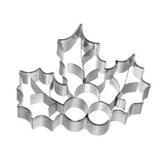 Cortador hojas de acebo de Navidad 7,5 cm - Birkmann