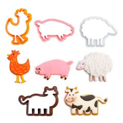 Cortadores animales de la granja (4) - Decora