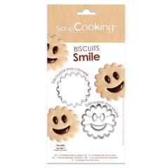 Cortadores para galletas de chocolate con caritas (2) - ScrapCooking
