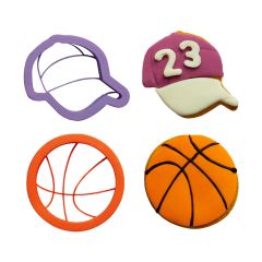 Cortadores pelota y gorra de baloncesto (2) - Decora