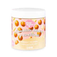 Crema de chocolate blanco y avellana 300 g - Pastkolor
