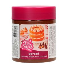 Crema de chocolate y coco Spread Crunchy Milk Choco Coconut 250 g - Funcakes