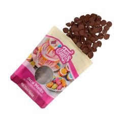 Deco Melts marrón sabor chocolate con leche 250 g - Funcakes