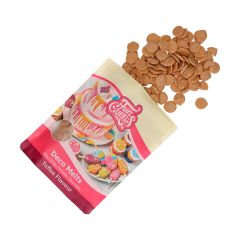 Deco Melts marrón sabor caramelo 250 g - Funcakes