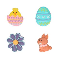 Decoraciones de azúcar Pascua (8) - Sin gluten - Wilton