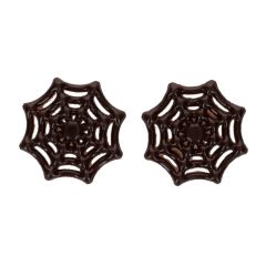 Decoraciones de chocolate telas de araña (6) - Sin gluten - Funcakes