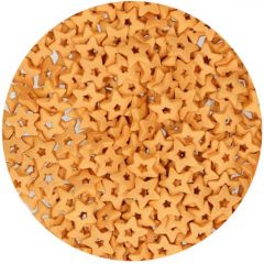 Estrellas abiertas doradas de azúcar 55 g - Funcakes