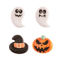Fantasmas, calabazas y sombreros de Halloween de azúcar (12) - Sin gluten - Dekora