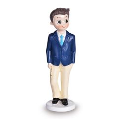 Figura niño de comunión con rosario 16,5 cm - Modecor