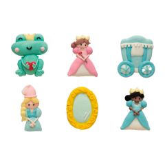 Figuras de azúcar Princesas (6) - Sin gluten - Decora