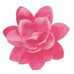 Flor de oblea rosa claro 12,5 cm - Sin gluten - Dekora