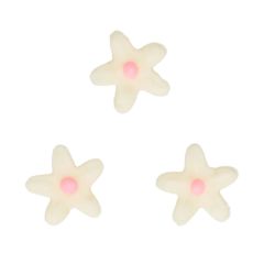 Flores Crisantemos de azúcar blancos y rosas (30) - Sin gluten - Funcakes