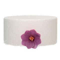Flores de oblea hortensias amarillas y moradas 4 cm (18) - Funcakes