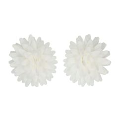 Flores de oblea margaritas blancas 4 cm (12) - Funcakes