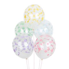 Globos transparentes estrellas colección unicornios (5) - My Little Day